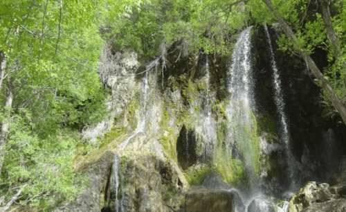 تصویری از آبشار اطراف مشهد آبشار بار